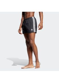 Badehose adidas Performance "ADICOLOR 3-STREIFEN 5-INCH", Herren, Gr. XL, N-Gr, schwarz, Obermaterial: 100% Polyester, Badehosen Badehose
