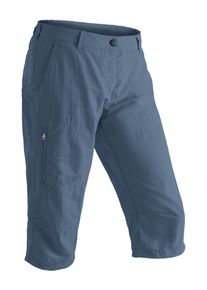 Caprihose Maier Sports "Neckar", Damen, Gr. 40, Normalgr&ouml;&szlig;en, blau (jeansblau), 100% Polyamid, Hosen Caprihose, kurze Hose Damen, luftige Wanderhose, leichte Outdoorhose, Reg Fit