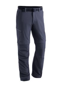 Outdoorhose Maier Sports "Tajo 2", Gr. 32, Kurzgr&ouml;&szlig;en, blau (dunkelblau), 90% Polyamid, 10% Elasthan, Hosen Outdoorhose, Herren Zip-Off Wanderhose, atmungsaktive Trekkinghose, Regular Fit