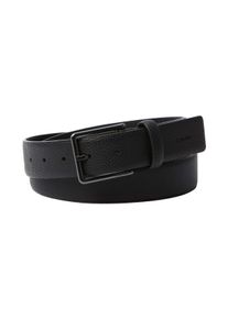 Lederg&uuml;rtel Calvin Klein "CASUAL PIN BUCKLE PEBBLE 40MM FI", Herren, Gr. 105, schwarz, matte gunmetal, Web, Rindsleder, unifarben, G&uuml;rtel Lederg&uuml;rtel, Gr&ouml;&szlig;enverstellbar mit Metallschlie&szlig;e