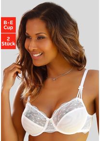 B&uuml;gel-BH Nuance, Damen, Gr. 75, Cup C, wei&szlig; (2xwei&szlig;), Spitze, Obermaterial: 68% Polyamid, 25% Polyester, 7% Elasthan, BHs B&uuml;gel-BH, mit sch&ouml;ner Stickereispitze, Dessous, Topseller