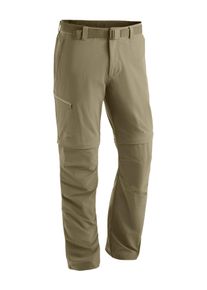 Outdoorhose Maier Sports "Tajo 2", Herren, Gr. 29, Kurzgr&ouml;&szlig;en, beige (dunkelbeige), 90% Polyamid, 10% Elasthan, Hosen Outdoorhose, Herren Zip-Off Wanderhose, atmungsaktive Trekkinghose, Regular Fit