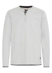 Longsleeve Blend "Longsleeve BHTee", Herren, Gr. L, grau (stone mix), Obermaterial: 85% Baumwolle CO. 15% Polyester PES., Shirts Longsleeve
