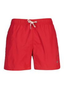 Badeshorts Gant "Badeshorts SWIM SHORTS", Herren, Gr. L, N-Gr, rot, Obermaterial: 100% Polyamid PA., Badehosen Badeshorts