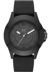 Quarzuhr Skechers "ROSENCRANS", schwarz, Armbanduhren, Damen, Quarzuhr, Armbanduhr, Damenuhr, Silikonarmband, analog, Mineralglas