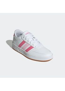 Sneaker adidas Sportswear "BREAKNET 3.0 KIDS", Damen, Gr. 38,5, wei&szlig; (cloud wei&szlig;, pink fusion, clear pink), Synthetik, Schuhe Sneaker, f&uuml;r Kinder & Jugendliche