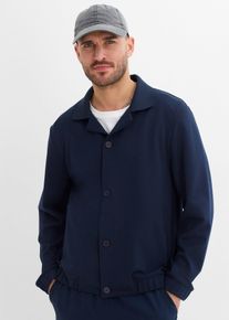 bonprix Anzug-Blouson aus bequemen Punto di Roma, blau, Gr.44/46 (S), Flexibilit&auml;t im Alltag: Dank des Stretch-Materials bietet dieser Blouson optimale Bewegungsfreiheit