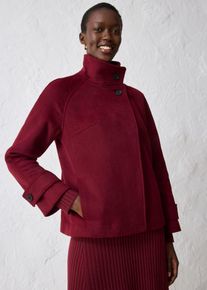 bonprix Jacke mit weichem Wollanteil, rot, Gr.38, weiche Wolljacke in sch&ouml;ner Premium-Qualit&auml;t, aus Wolle