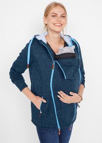 bonprix Fleece-Umstands- und Tragejacke, blau, Gr.52/54 (XXL), Weiche Tragejacke aus Strickfleece. Der Baby-Einsatz dient nur zum Schutz des Kindes bei Wind und Wetter, nicht als Tragefunktion!, aus Fleece