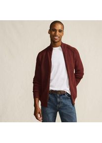 LANDS' END Rippstrick DRIFTER Cardigan, Herren,  Braun, Baumwolle/Nylon, by Lands' End