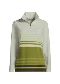 LANDS' END Fleecepullover mit Zipper, Damen,  Gr&uuml;n, Polyester, by Lands' End