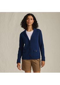 LANDS' END Baumwoll-Blazer DRIFTER, Damen,  Blau, Baumwolle, by Lands' End
