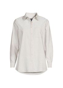 LANDS' END Langarm Oxford-Hemd, Damen,  Beige, Baumwolle, by Lands' End