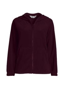 LANDS' END Anyweather Fleece-Jacke mit Kapuze, Damen,  Rot, Polyester, by Lands' End