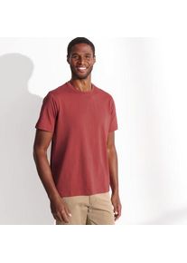 LANDS' END Supima Kurzarm-Shirt mit Rundhalsausschnitt, Herren,  Rot, Baumwolle, by Lands' End