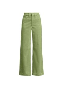 LANDS' END Breitcord-Hose High Waist mit weitem Bein, Damen,  Gr&uuml;n, Baumwoll-Mischung, by Lands' End