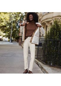LANDS' END Straight Fit Cordhose Mid Waist f&uuml;r Damen in Tall-Gr&ouml;&szlig;e, Damen, size: tall, Elfenbein, Baumwoll-Mischung, by Lands' End