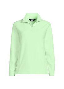 LANDS' END Anyweather Fleece-Pullover mit Rei&szlig;verschluss, Damen,  Gr&uuml;n, Polyester, by Lands' End