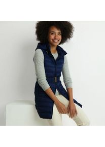 LANDS' END Daunenweste WANDERWEIGHT Verstaubar Ultraleicht mit G&uuml;rtel, Damen,  Blau, Nylon, by Lands' End