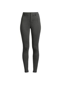 LANDS' END Pont&eacute;-Leggings High Waist, Damen,  Grau, Viskose-Mischung/Nylon-Mischung, by Lands' End