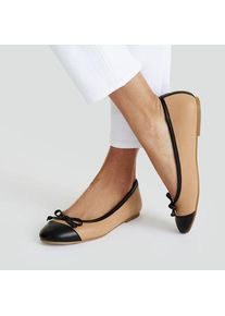 LANDS' END Ballerinas im Couture-Stil, Damen,  Beige, Synthetic-blend, by Lands' End