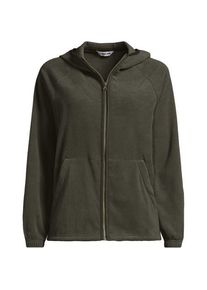 LANDS' END Anyweather Fleece-Jacke mit Kapuze, Damen,  Gr&uuml;n, Polyester, by Lands' End