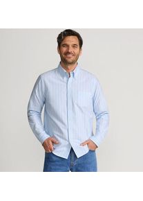 LANDS' END Oxfordhemd Sail Rigger, Tailored Fit, Herren,  Blau, Baumwolle, by Lands' End