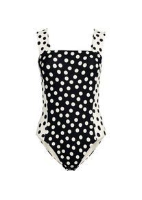 LANDS' END Badeanzug mit Karree-Ausschnitt, extra hohes Bein, Damen,  Schwarz, Elasthan/Nylon-Mischung, by Lands' End