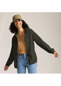 LANDS' END Anyweather Fleece-Jacke mit Kapuze, Damen,  Gr&uuml;n, Polyester, by Lands' End