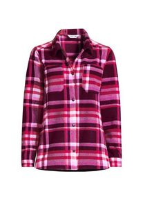 LANDS' END Anyweather Fleece-Hemdjacke, Damen,  Lila, Polyester, by Lands' End