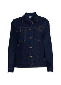 LANDS' END Jeansjacke, Damen,  Blau, Baumwolle/Elasthan/Polyester, by Lands' End