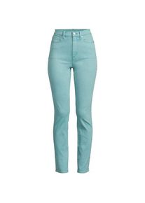 LANDS' END Slim Fit &Ouml;ko Jeans High Waist, Damen,  Blau, Elasthan/Baumwoll-Mischung/Polyester-Mischung, by Lands' End