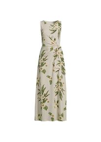 LANDS' END Maxikleid aus Baumwolle/Modal mit Bindeband, Damen,  Beige, Elasthan/Baumwoll-Mischung/Synthetic-blend, by Lands' End
