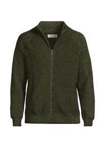 LANDS' END Rippstrick DRIFTER Cardigan, Herren,  Gr&uuml;n, Baumwolle/Nylon, by Lands' End
