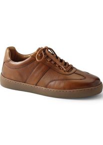 LANDS' END Leder-Sneakers, Herren,  Beige, Leder/Rauleder, by Lands' End