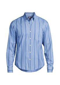 LANDS' END Ultimativ-Hemd, Classic Fit, Herren,  Blau, Elasthan/Baumwoll-Mischung/Polyester-Mischung, by Lands' End