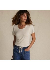 LANDS' END Shirt aus Leinenmix, Damen,  Beige, by Lands' End