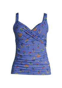 LANDS' END Tankinitop CHLORRESISTENT mit V-Ausschnitt Gemustert, Damen,  Blau, Nylon-Mischung, by Lands' End