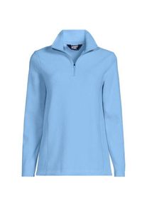LANDS' END Anyweather Fleece-Pullover mit Rei&szlig;verschluss, Damen,  Blau, Polyester, by Lands' End