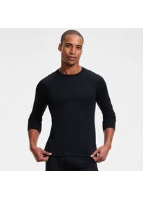 LANDS' END Lang&auml;rmeliges Expedition Thermaskin Rundhals-Shirt, Herren,  Schwarz, Polyester-Mischung, by Lands' End