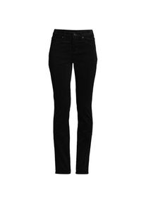 LANDS' END Straight Fit Cordhose Mid Waist f&uuml;r Damen in Plus-Gr&ouml;&szlig;e, Damen, size: plus, Schwarz, Baumwoll-Mischung, by Lands' End