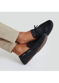 LANDS' END Veloursleder-Loafer im Autoschuh-Design, Herren,  Blau, Rauleder, by Lands' End