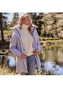 LANDS' END Zopfmuster-Rollkragenpullover DRIFTER, Damen,  Wei&szlig;, Baumwolle, by Lands' End