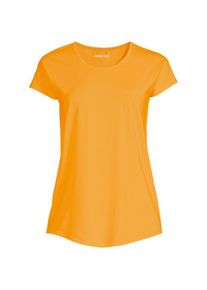 LANDS' END Shirt aus Baumwolle/Modal-Mix mit Ballett-Ausschnitt, Damen,  Orange, Baumwolle Modal, by Lands' End