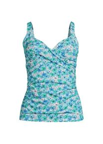 LANDS' END Tankinitop CHLORRESISTENT mit V-Ausschnitt Gemustert, Damen,  Blau, Nylon-Mischung, by Lands' End
