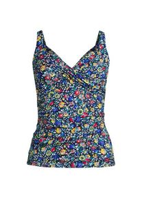 LANDS' END Tankinitop CHLORRESISTENT mit V-Ausschnitt Gemustert, Damen,  Blau, Nylon-Mischung, by Lands' End