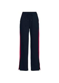 LANDS' END Gerade Jerseyhose mit Kontraststreifen, Damen,  Blau, Baumwolle, by Lands' End