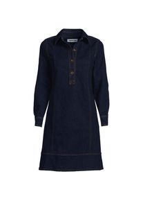 LANDS' END Soft Denim Jeanskleid, Damen,  Blau, Baumwoll-Mischung, by Lands' End