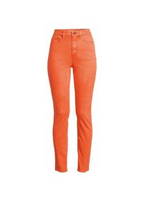 LANDS' END Slim Fit &Ouml;ko Jeans High Waist, Damen,  Orange, Elasthan/Baumwoll-Mischung/Polyester-Mischung, by Lands' End