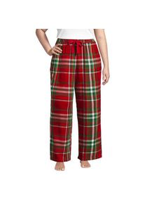 LANDS' END Pyjamahose aus reinem Baumwoll-Flanell, Damen,  Rot, Baumwolle, by Lands' End